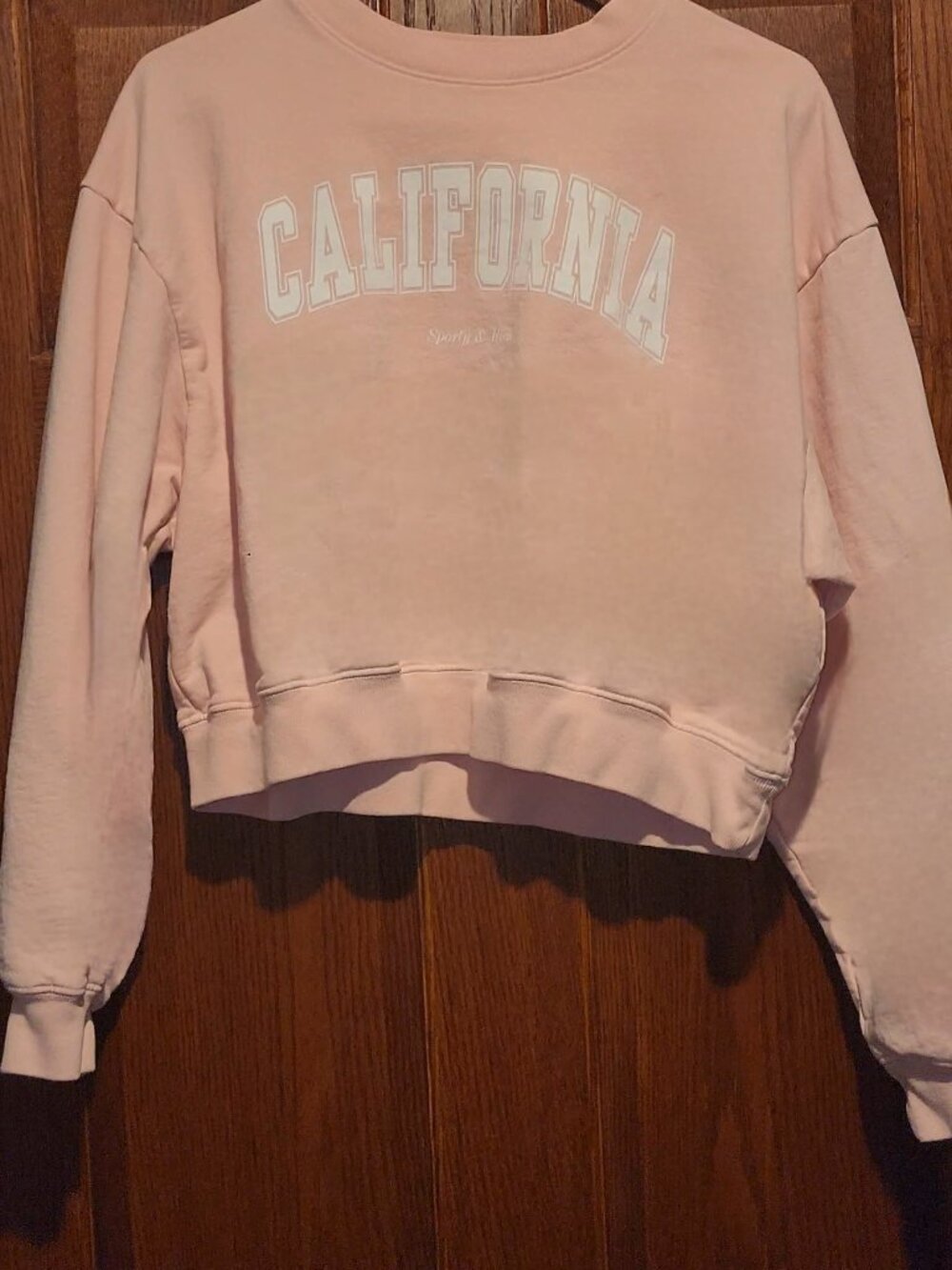Sporty & Rich California Cropped Sweatshirt
